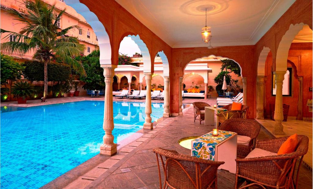 Hotel Samode Haveli Jaipur Indie basen