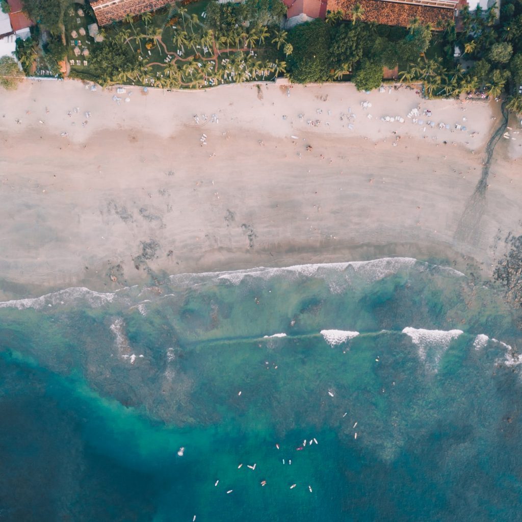 Tamarindo plaża i morze z lotu ptaka Kostaryka