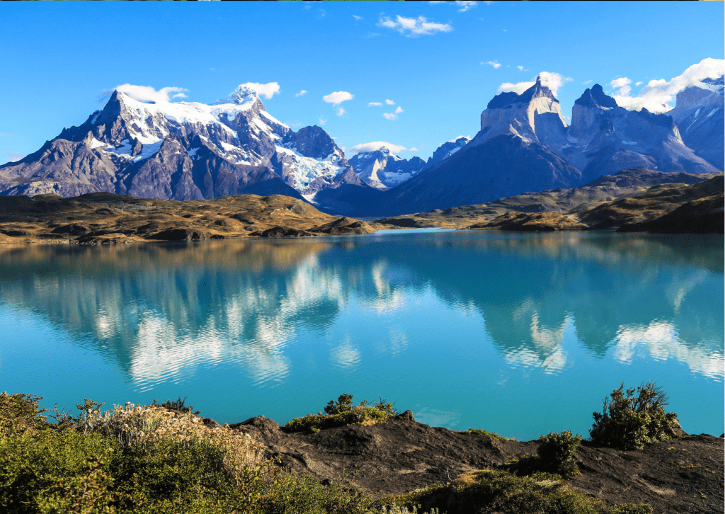 Jezioro Pehoe, Patagonia, Chile